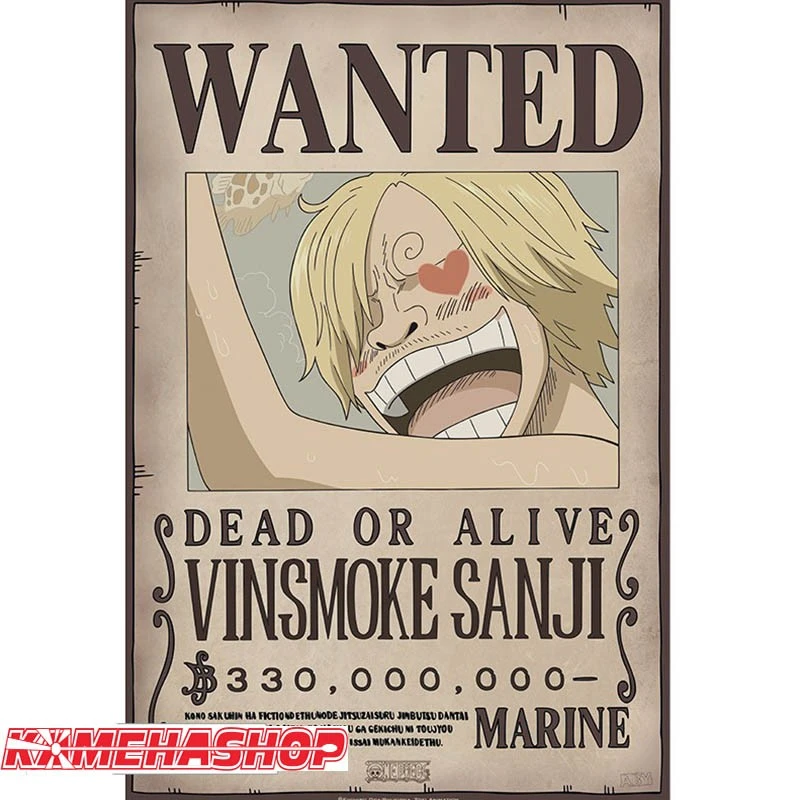 Affiche Wanted Sanji - New World Prime 3 Affiche Wanted Sanji - New World Prime