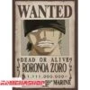 Affiche Wanted Zoro - New World Prime