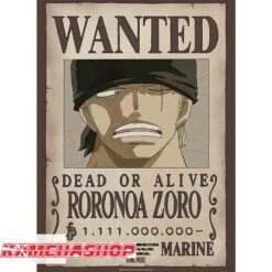 Affiche Wanted Zoro - New World Prime