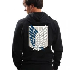 Attack On Titan - Veste Noir Bataillon D'exploration