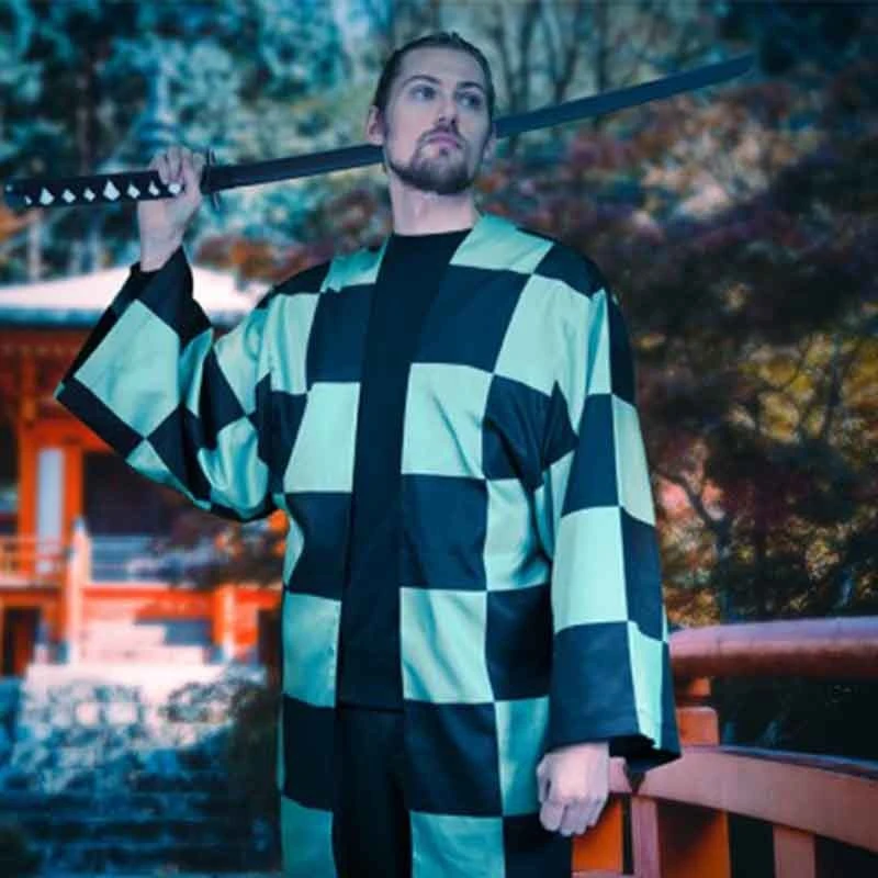 Demon Slayer - Veste Réplique Haori De Tanjiro 3 Demon Slayer - Veste Réplique Haori De Tanjiro